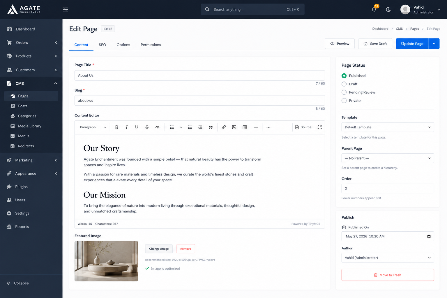 Admin dashboard project preview 3
